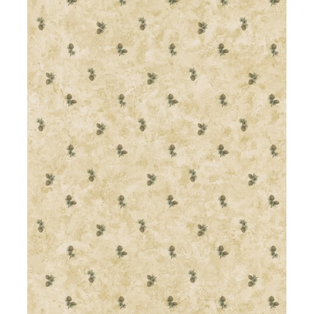Wallpaper Brantley Beige Pinecone Toss Lodge Rustic